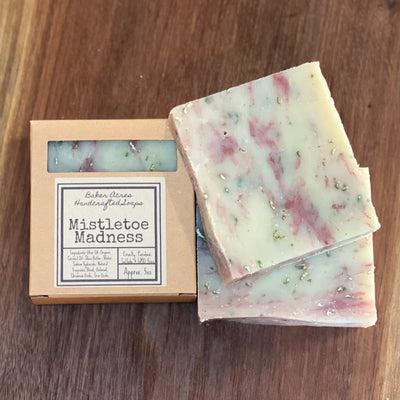 Mistletoe Madness (Cranberry & Spruce) Handcrafted Soap