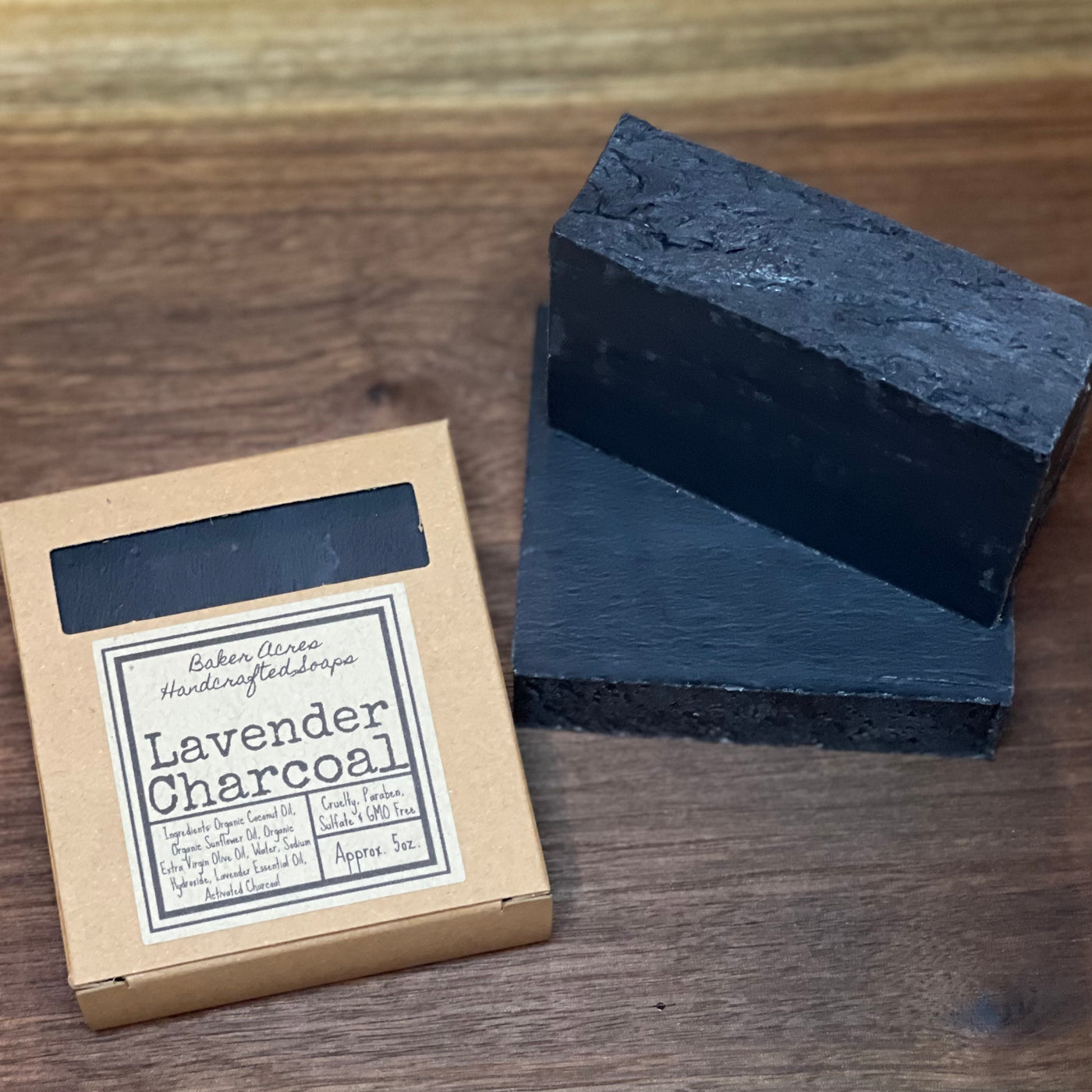 Lavender Charcoal Handcrafted Soap