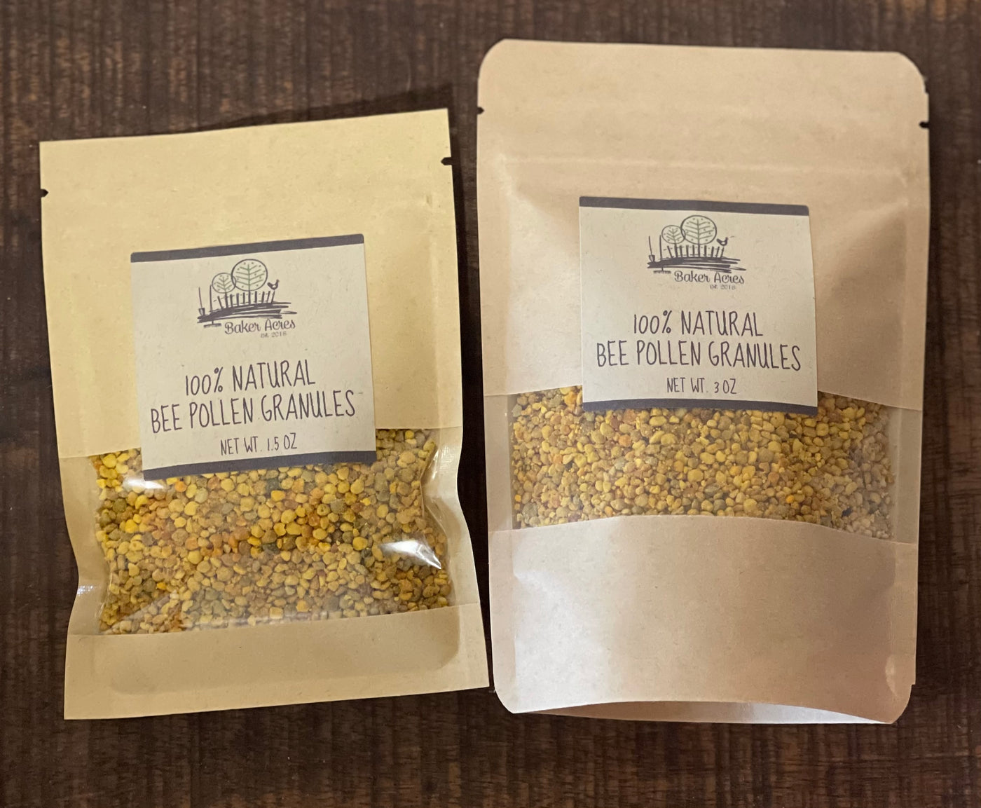 Raw Bee Pollen in Pouch