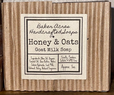 Honey and Oats Soap Bar | Goat Milk Soap | Handcrafted Soap | Organic Soap | Handmade Body Soap | Facial Soap | Homemade Soap | Cold Process