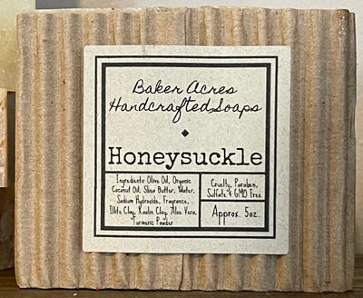 Honeysuckle ALOE SOAP, SHEA Butter Soap, Flower Olive Oil Handcrafted Moisturizing Soap, Floral Soap, Gift for Her, Natural Soap
