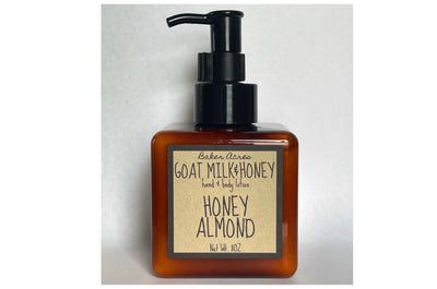 Goat Milk Honey Almond Lotion | Hand and Body Lotion 8oz | Lotion | Hand Body Moisturizer | Bath and Body | Handmade | Organic Lotion