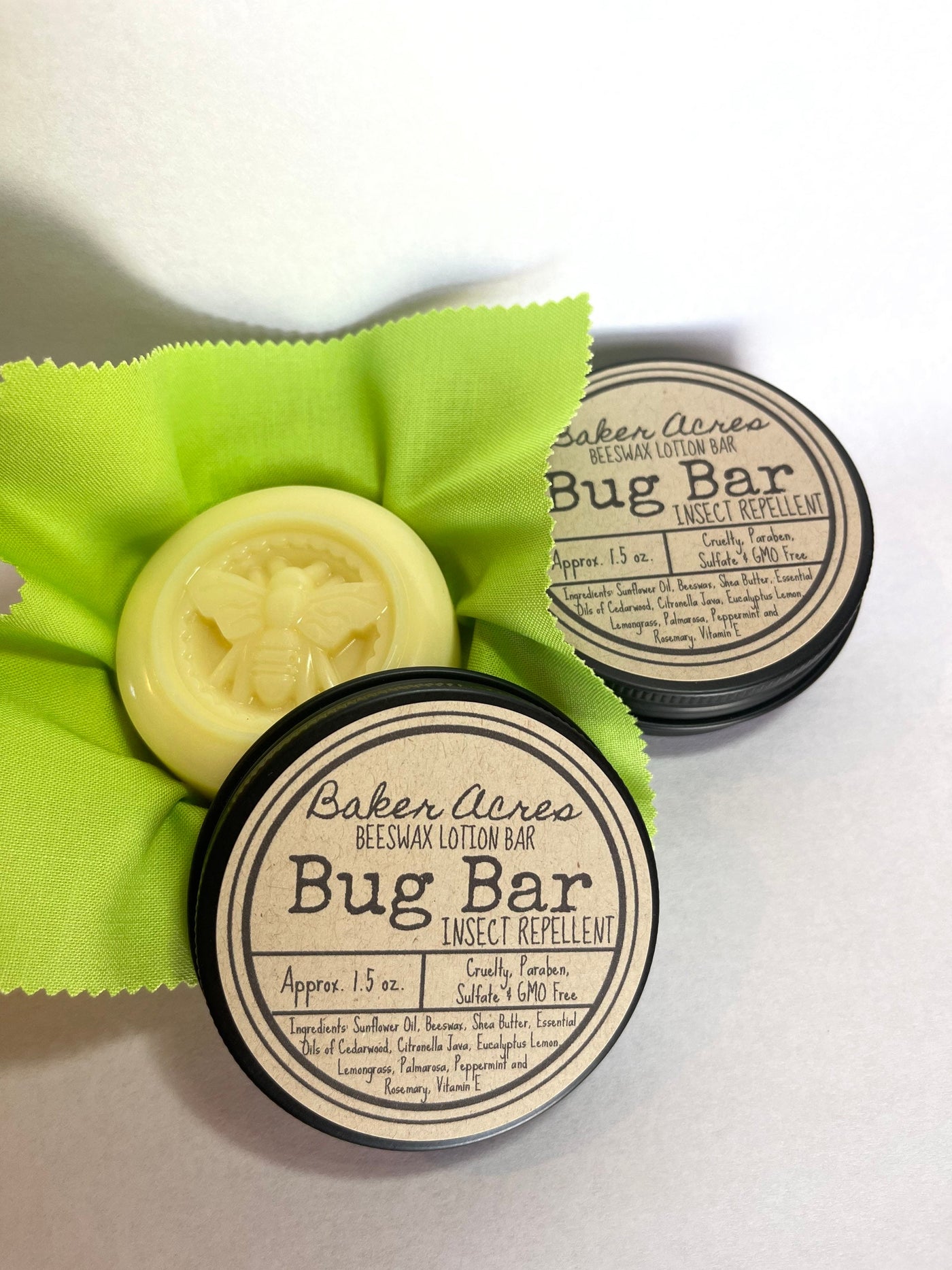 Beeswax Lotion Bar | Insect Repellent Lotion Bar | Natural Bug Repellent (Kids Safe) | Mosquito Repellent | Outdoor Camping Gift | Deet Free
