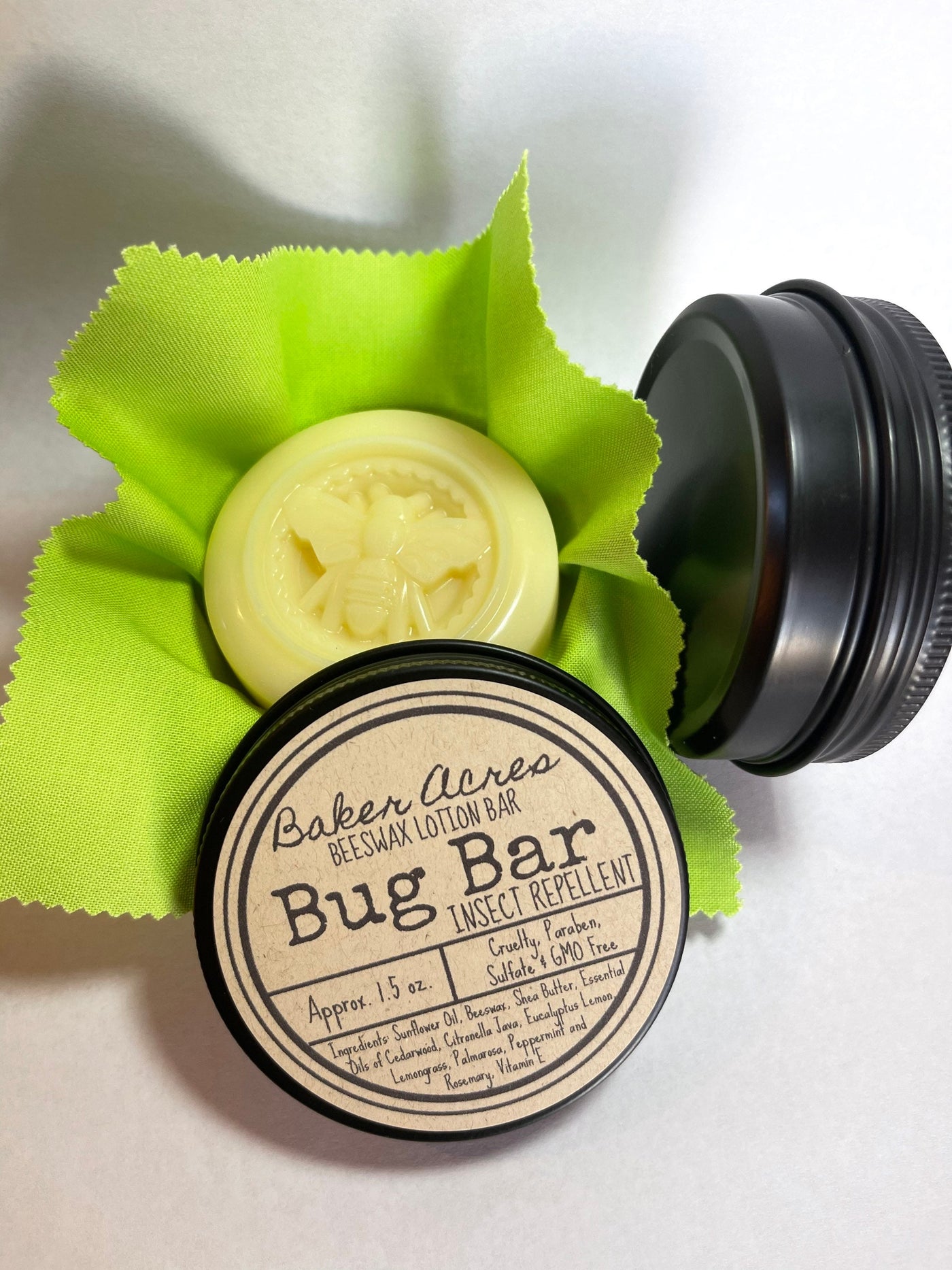 Beeswax Lotion Bar | Insect Repellent Lotion Bar | Natural Bug Repellent (Kids Safe) | Mosquito Repellent | Outdoor Camping Gift | Deet Free