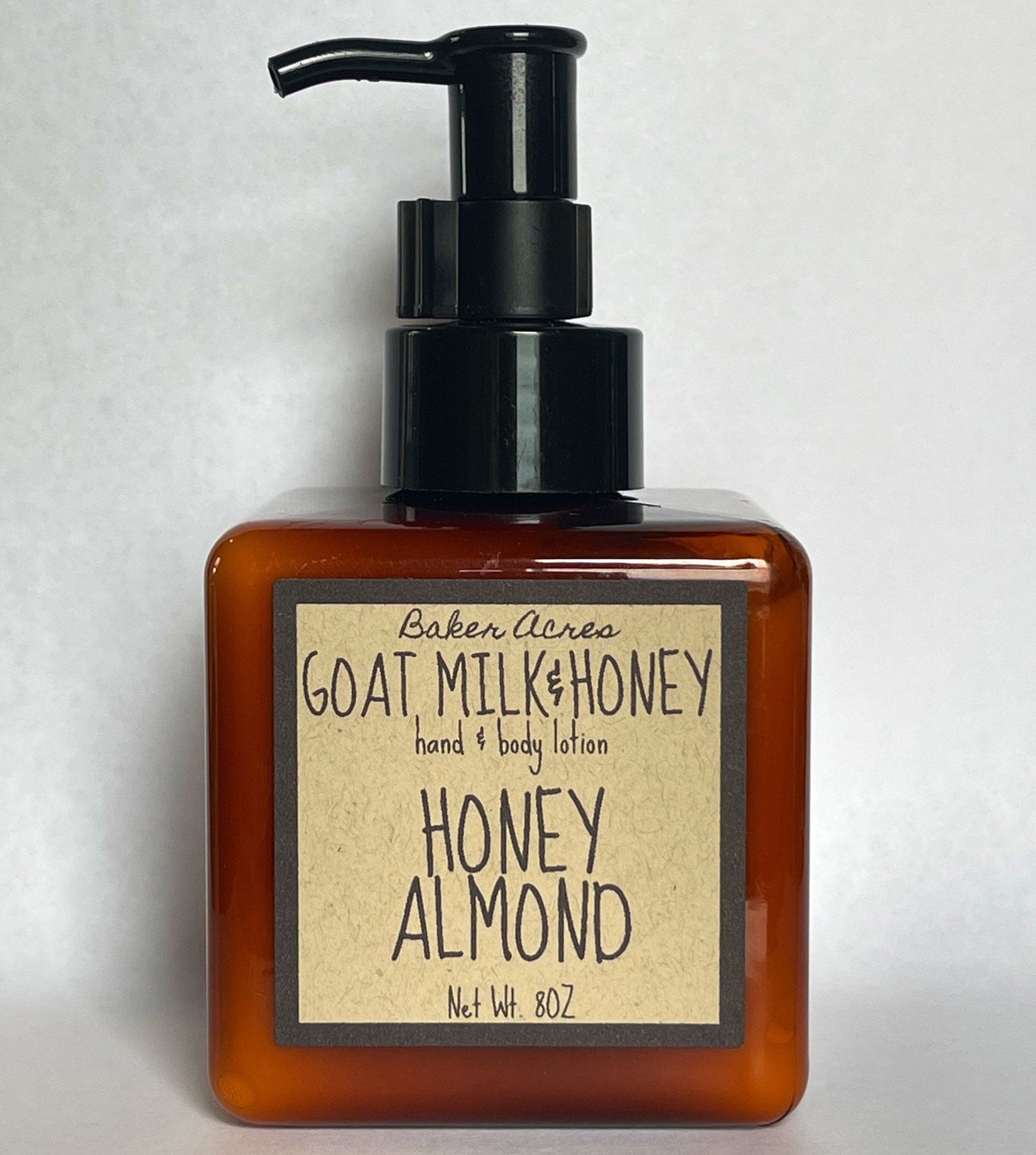 Goat Milk Honey Almond Lotion | Hand and Body Lotion 8oz | Lotion | Hand Body Moisturizer | Bath and Body | Handmade | Organic Lotion