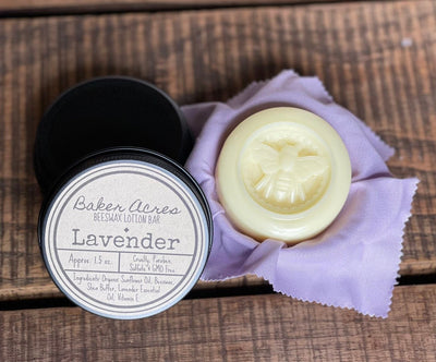 SHEA BUTTER LOTION, Natural Beeswax Body Lotion Bar, Beeswax Lavender Natural Fragrance Vitamin e Organic Sunflower 1.5oz Lotion Bar